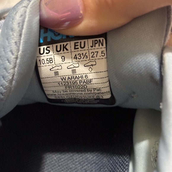 Hoka One One Arahi 6 Women’s Running Shoes Sz 10.5B Blue/Gray Stability Comfort - Picture 2 of 14